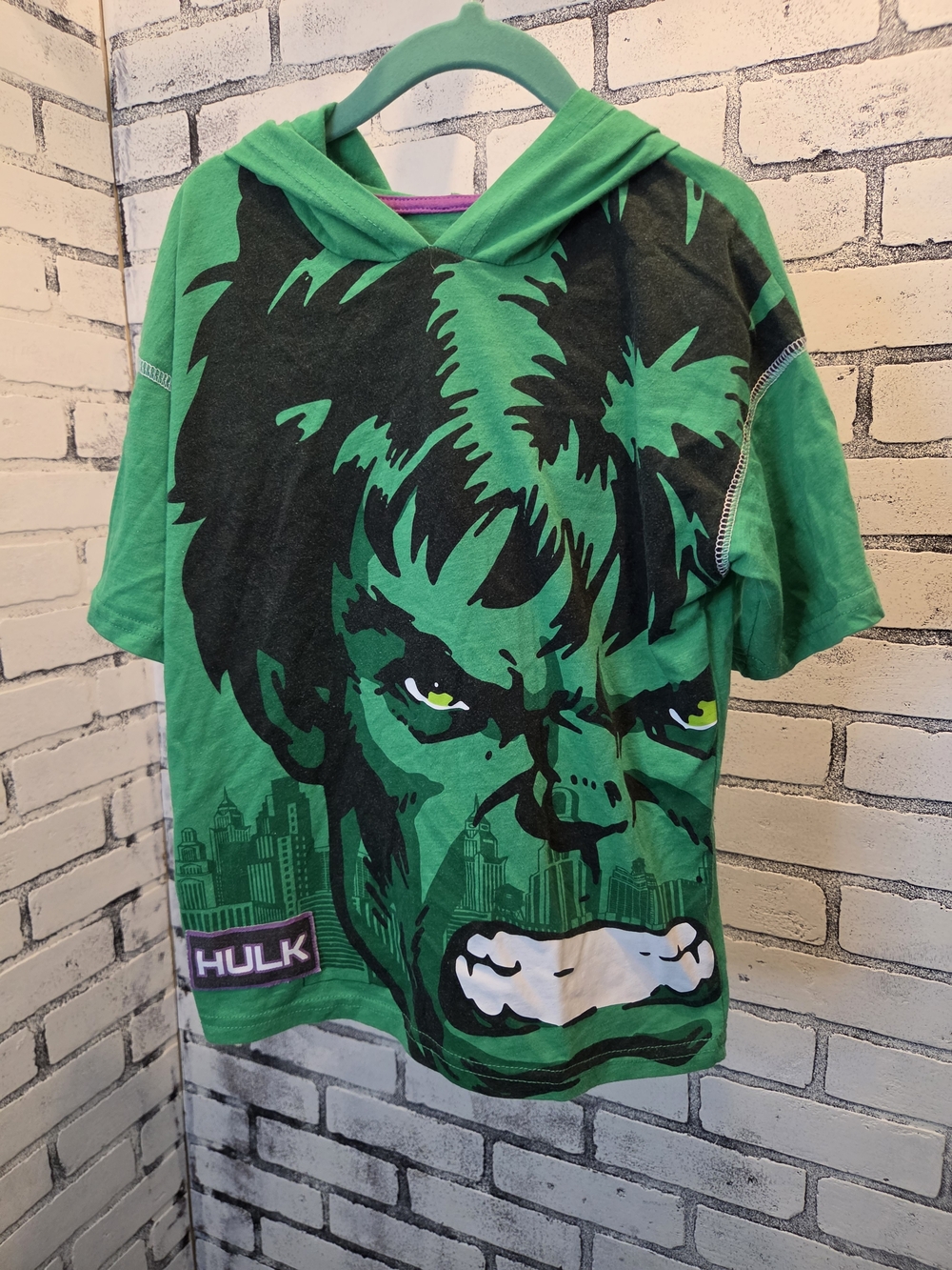 Marvel Green Hulk Graphic Hooded Tee